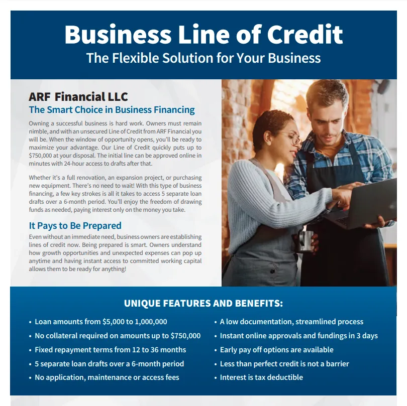 Business Lines of Credit thru 123wmc.us
