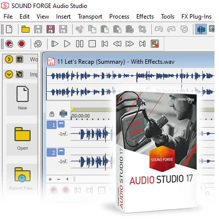 Sound Forge Audio Studio 17 (Audio Recording & Editing Software)