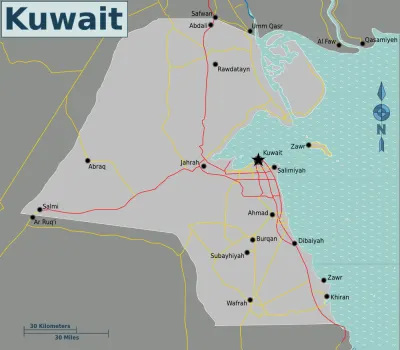 Kuwait map