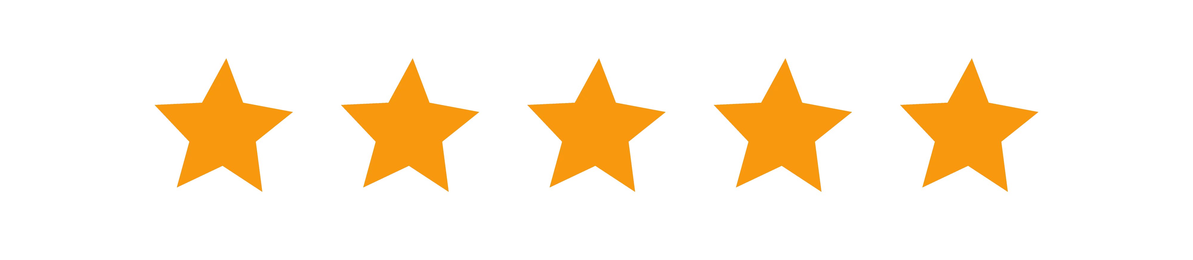 five stars of review and testimonials