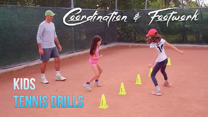 kids tennis - coordination and footwork drills