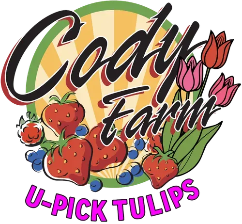 cody strawberry farm u-pick tulips logo