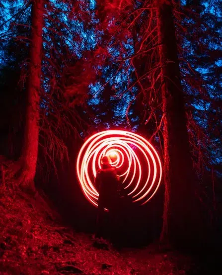 creating an energetic portal in the woods