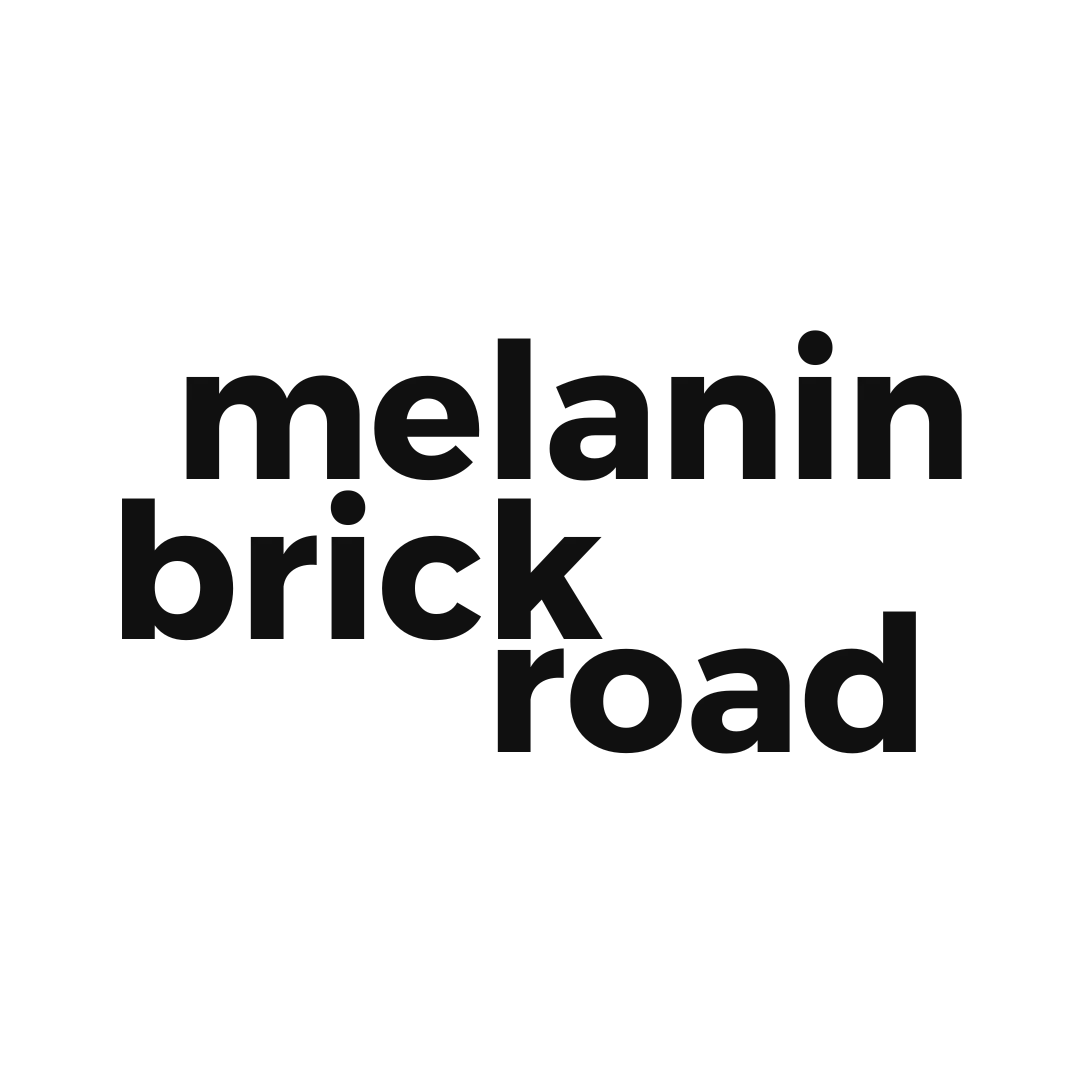 Melanin Brick Road Logo in Dark Grey on a transparent background