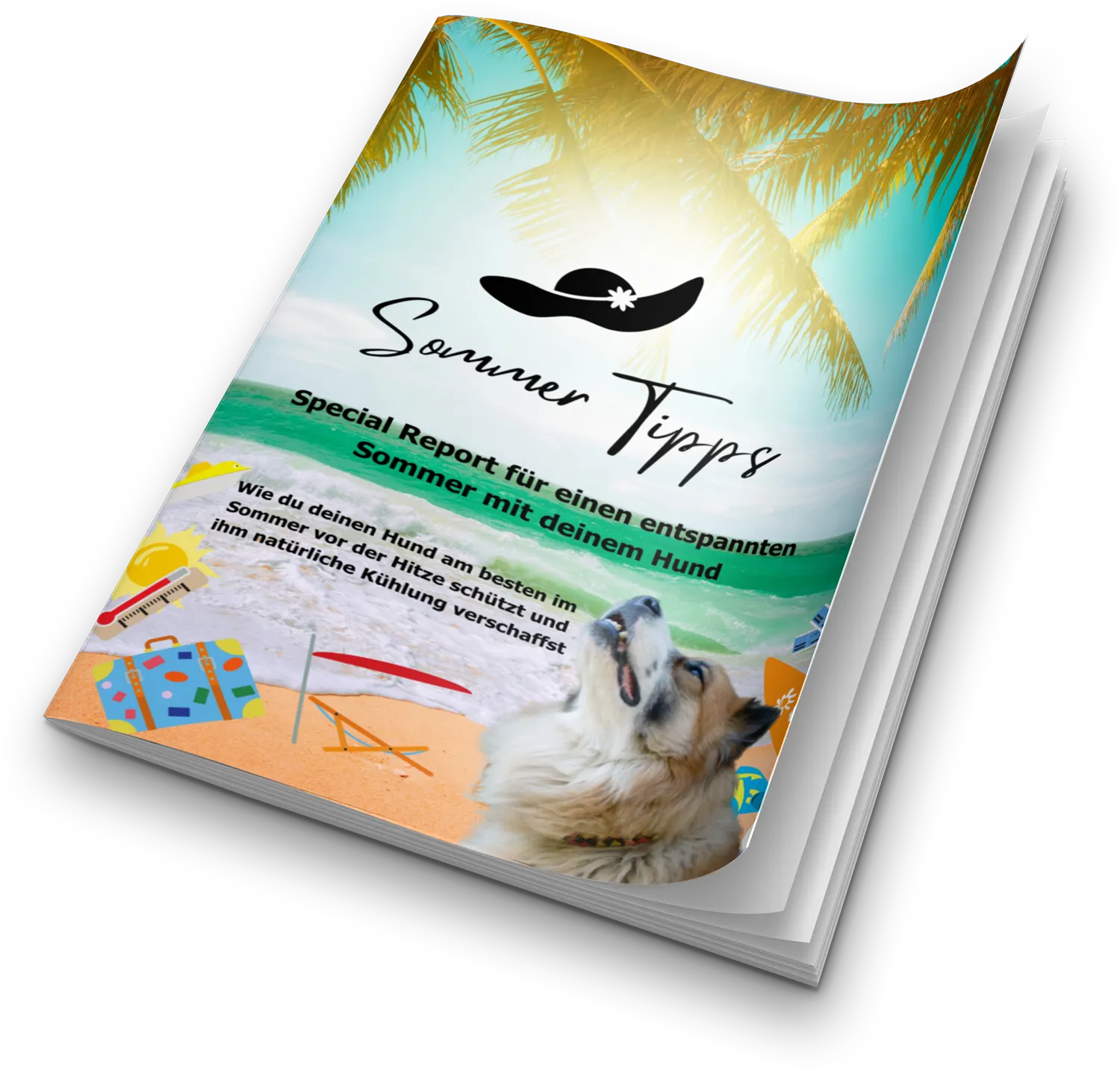 Mockup Special Report entspannter Sommer mit deinem Hund Tieraromatherapie Dunker Mühldorf