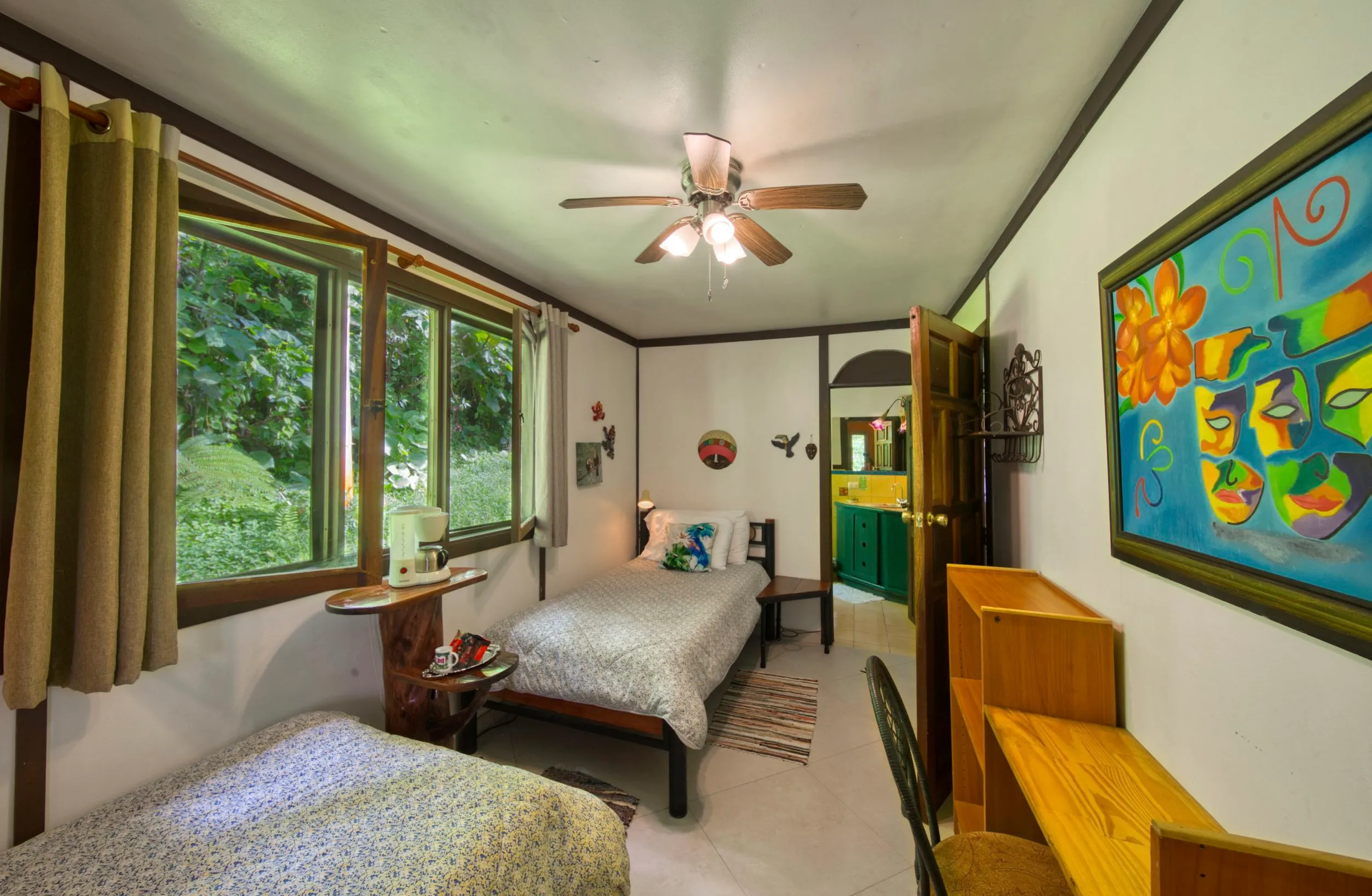Flower Room and Bathroom