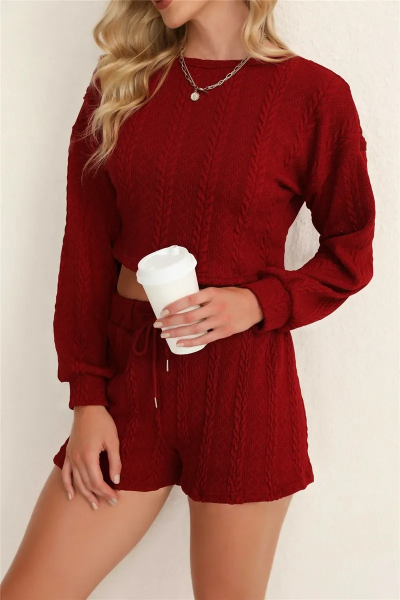 Rich Red Sweater set for Fall