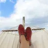 Feet in a hammock