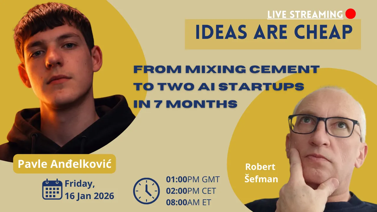 Ideas are cheap - Pavle Anđelković