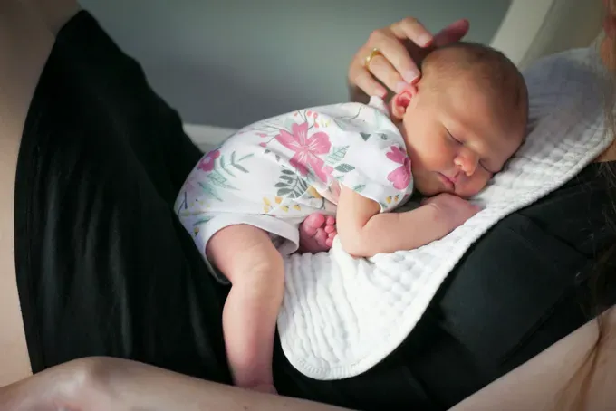 Image of a baby sleeping