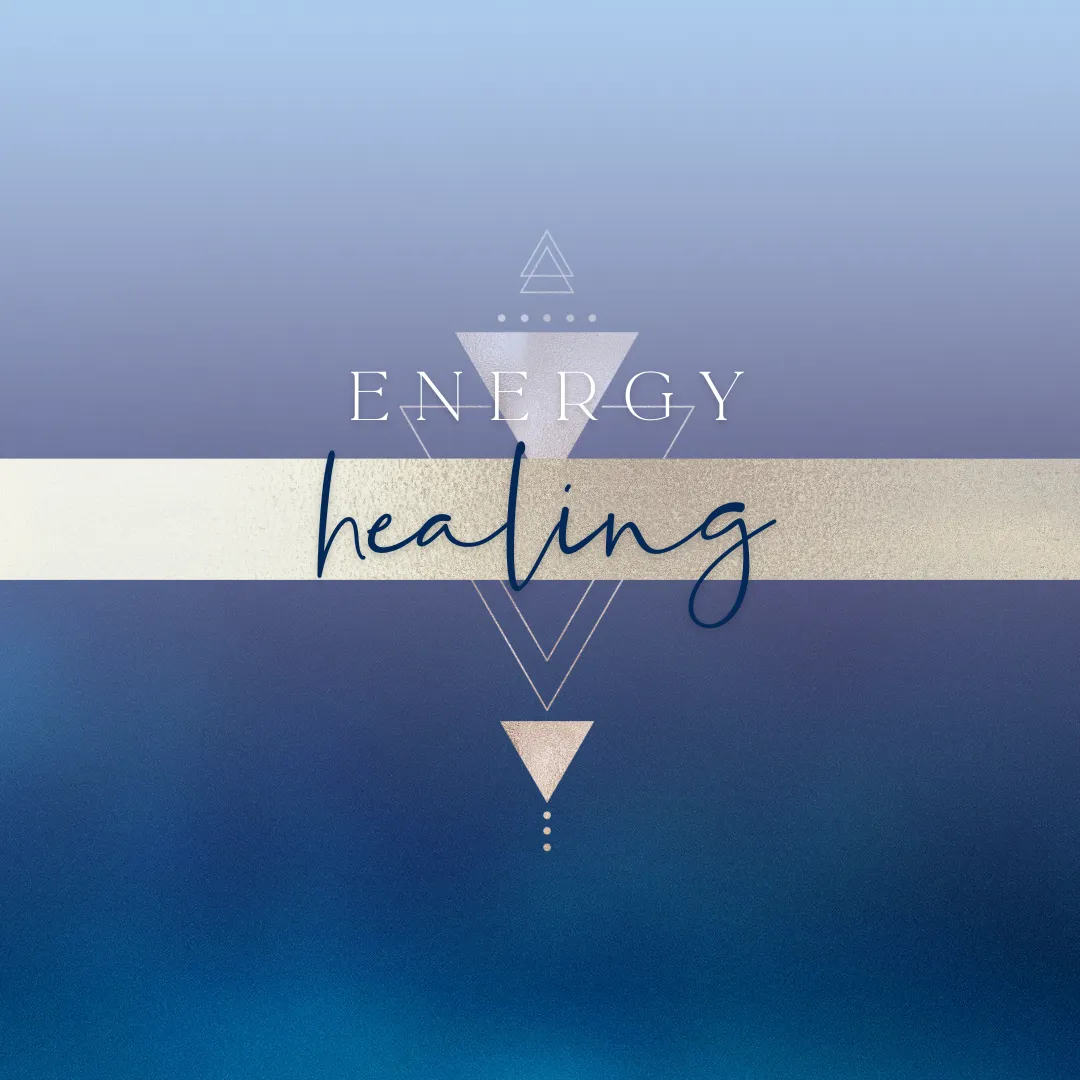 graphic blue gold energy healing