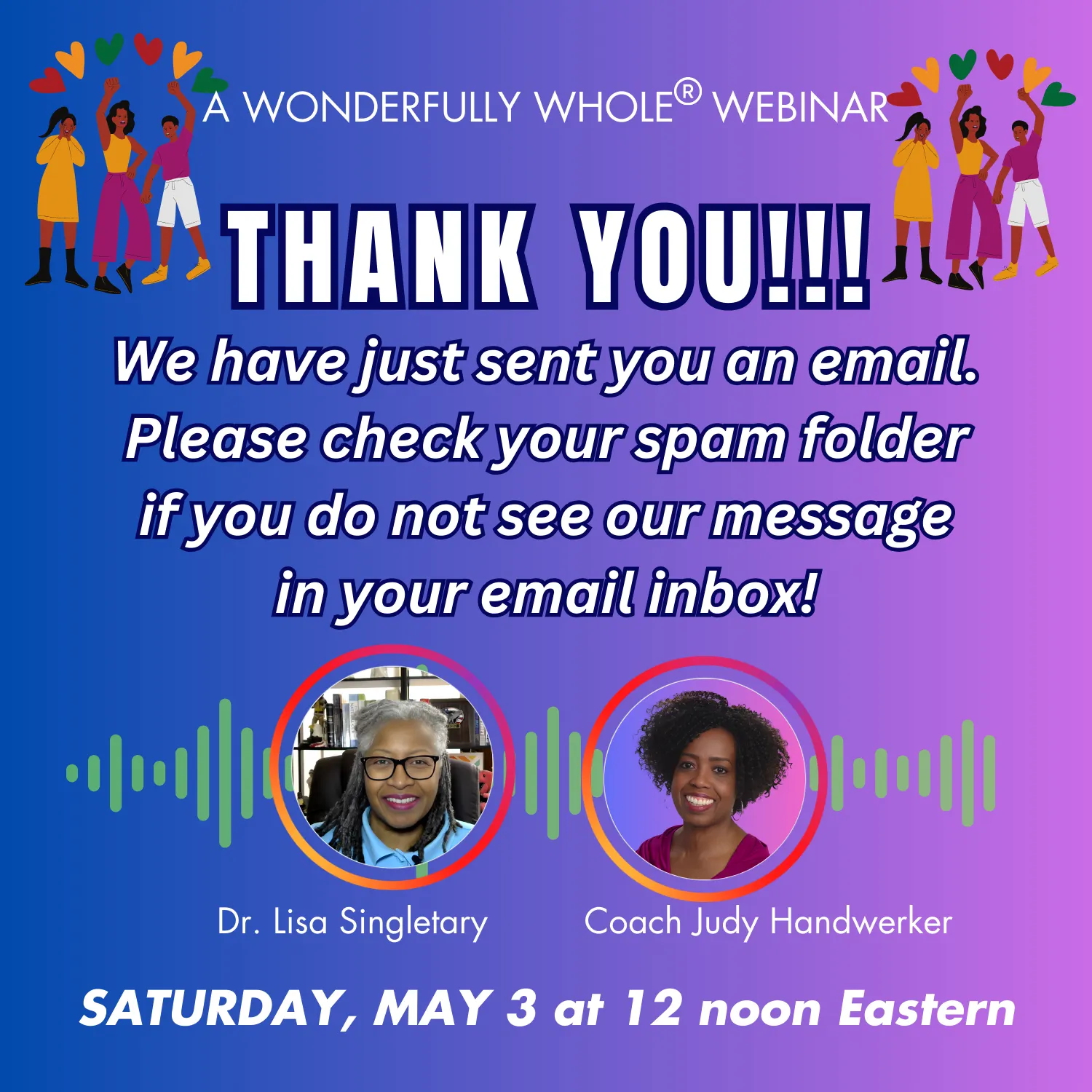 Colorful promotional graphic for the 