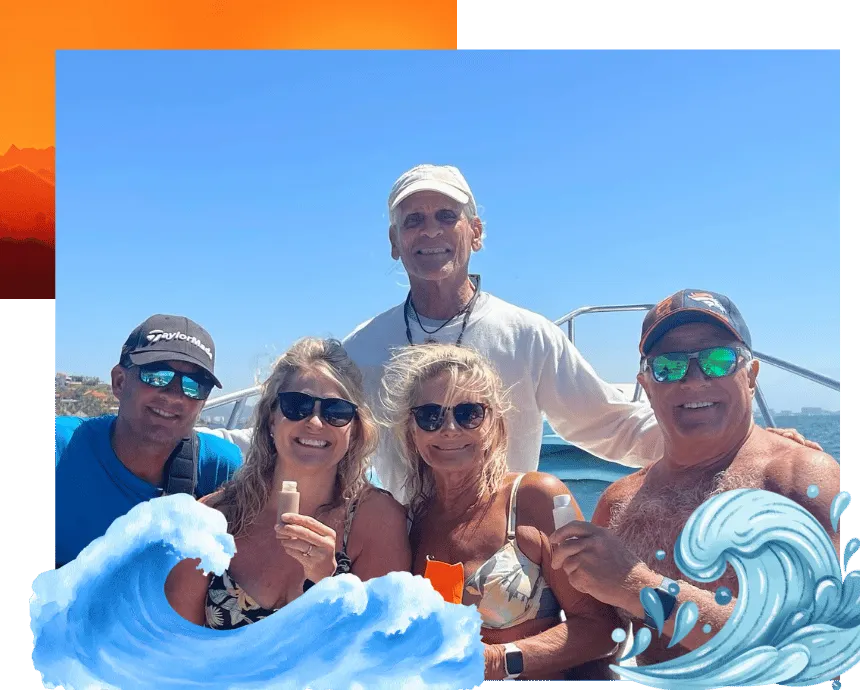 cisco and friends on a boat