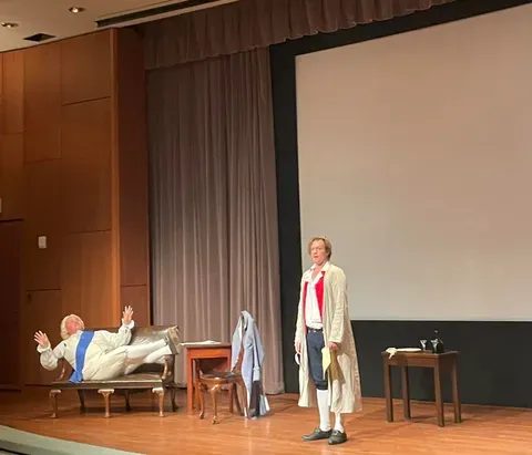 Robert Weathers and Kurt Smith performing Pursuing Happiness in Colonial Williamsburg