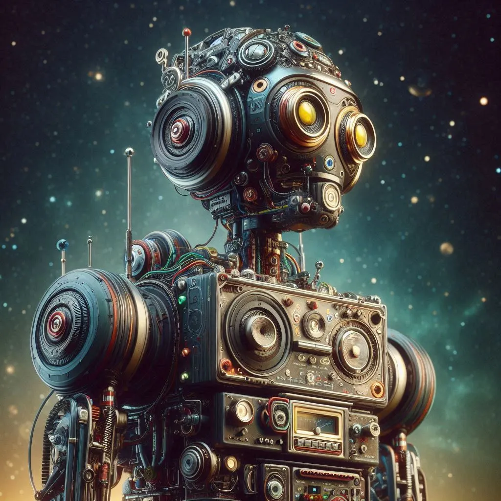 Robot made of stereo part