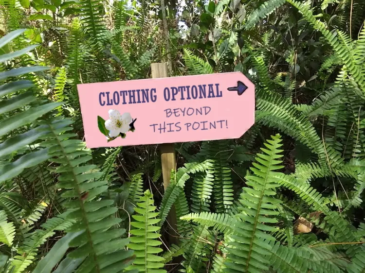 Clothing Optional Sign