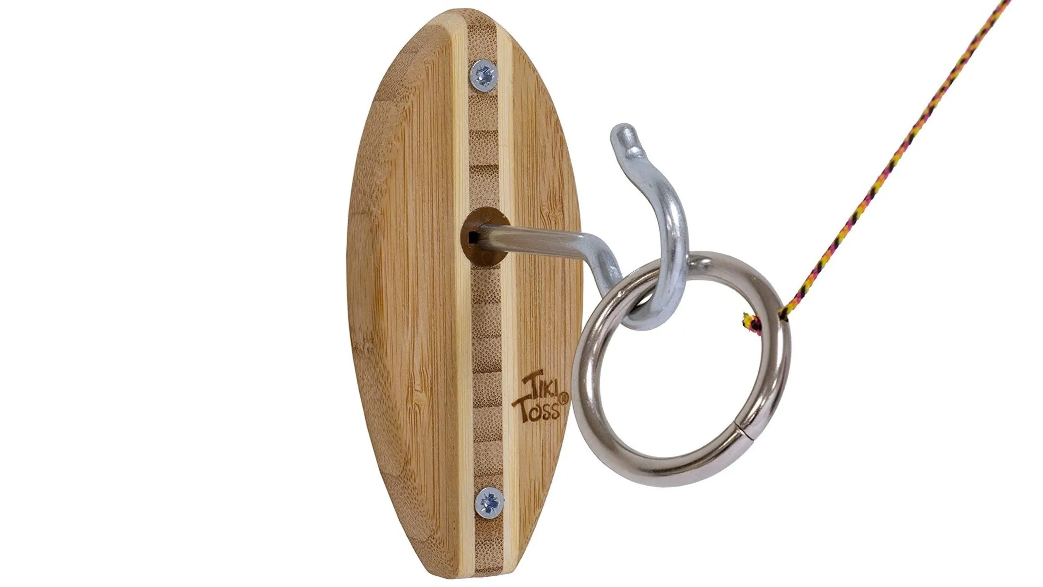 Tiki Toss Hook and Ring Game Short Board