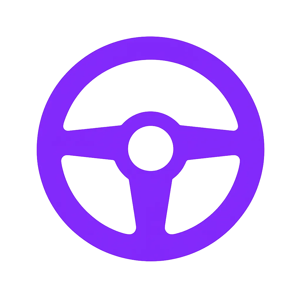 Steering wheel icon for fresh visuals section