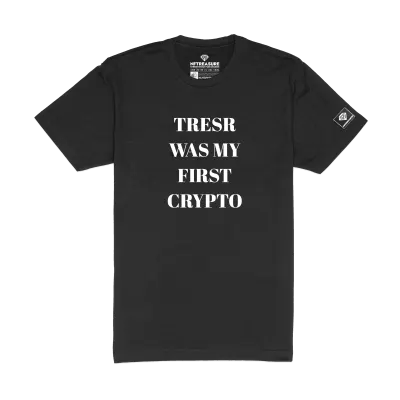 TRESR Was My First Crypto dark T-shirt