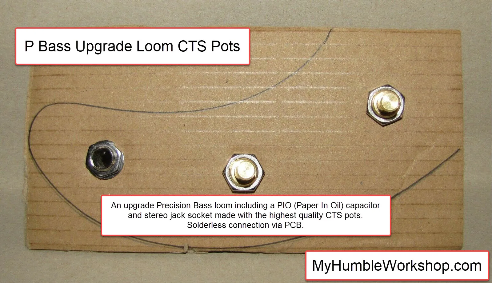 P Bass Upgrade Loom CTS Pots