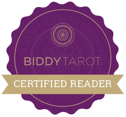 Biddy tarot certified reader logo