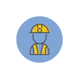 Male worker icon