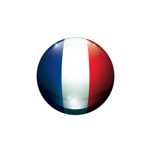 A ball representing the French flag of the French version of the Yasha Ahayah Bible Scriptures