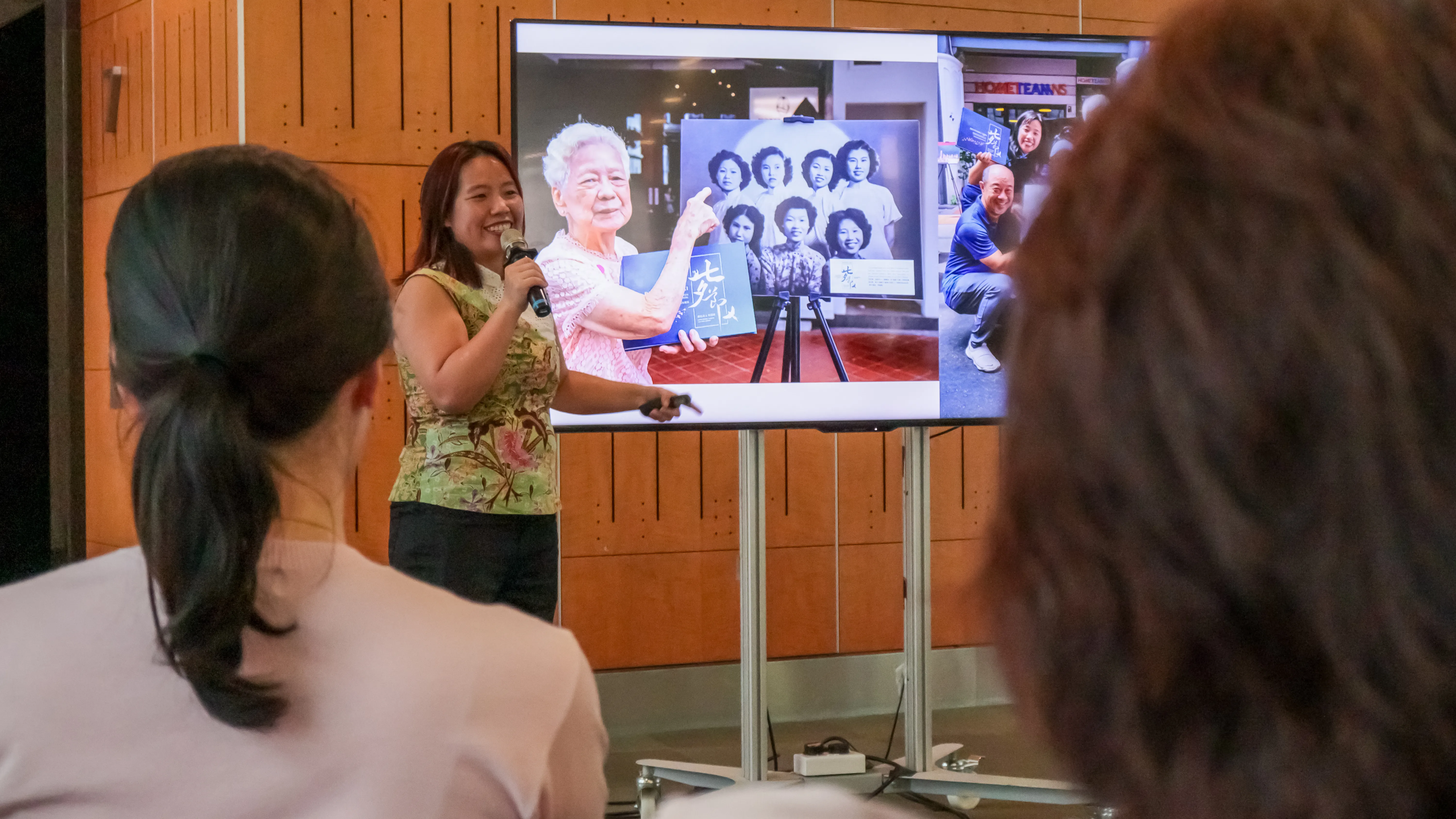 Talk by Lynn Wong, Founder of Bridging Generations and Singaporean of the Year Finalist, at the NLB Central Public Library for LOLA2024