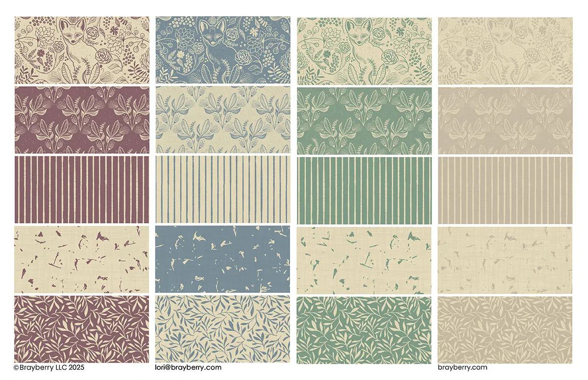 Woodland Whimsy Foxes Collection by Brayberry