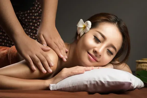 woman laying face up