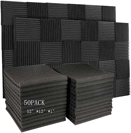 50 Pack Acoustic Panels Soundproof Studio Foam for Walls Sound