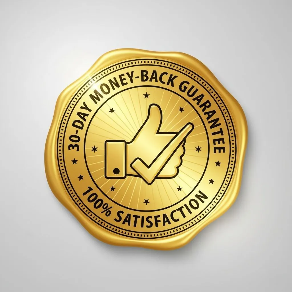 30 day money back guarantee seal