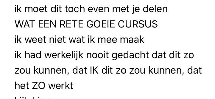 Ervaring met Schrijf jezelf beter Nanneke