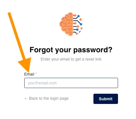 aiwordsmith.ai password reset screenshot