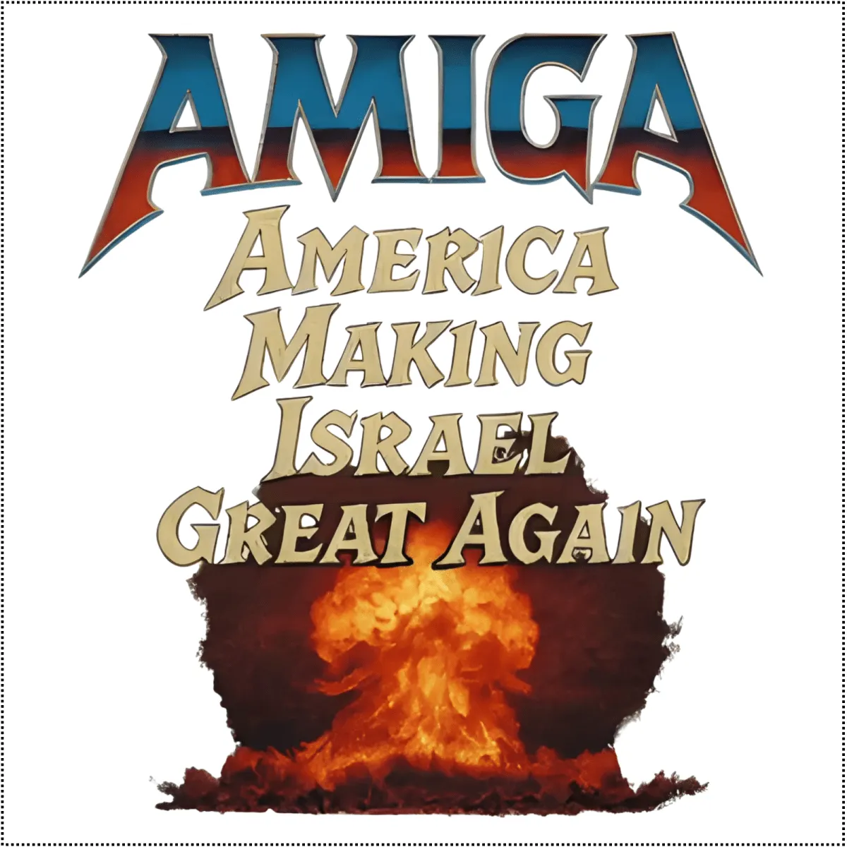 AMIGA - America Making Israel Great Again  Aet Canvas 24x24