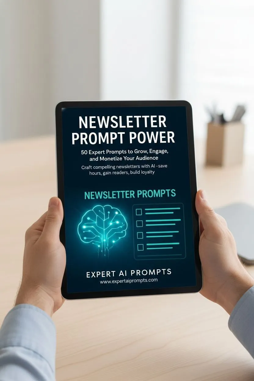 Newsletter Prompt Power digital product mock-up