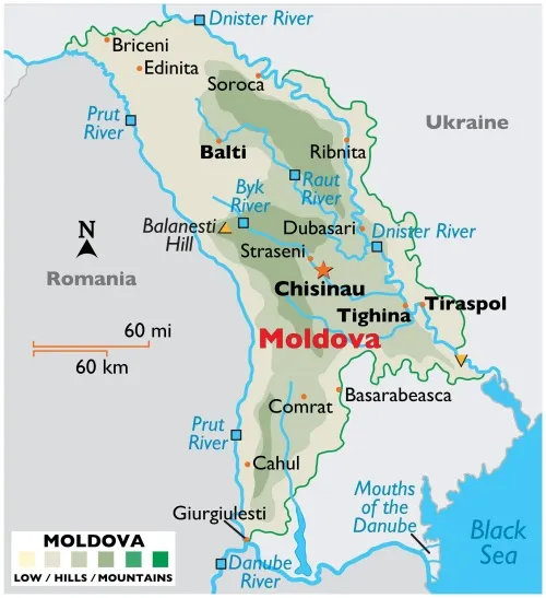 Moldova Map