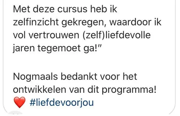 Ervaring deelnemer Schrijf jezelf beter