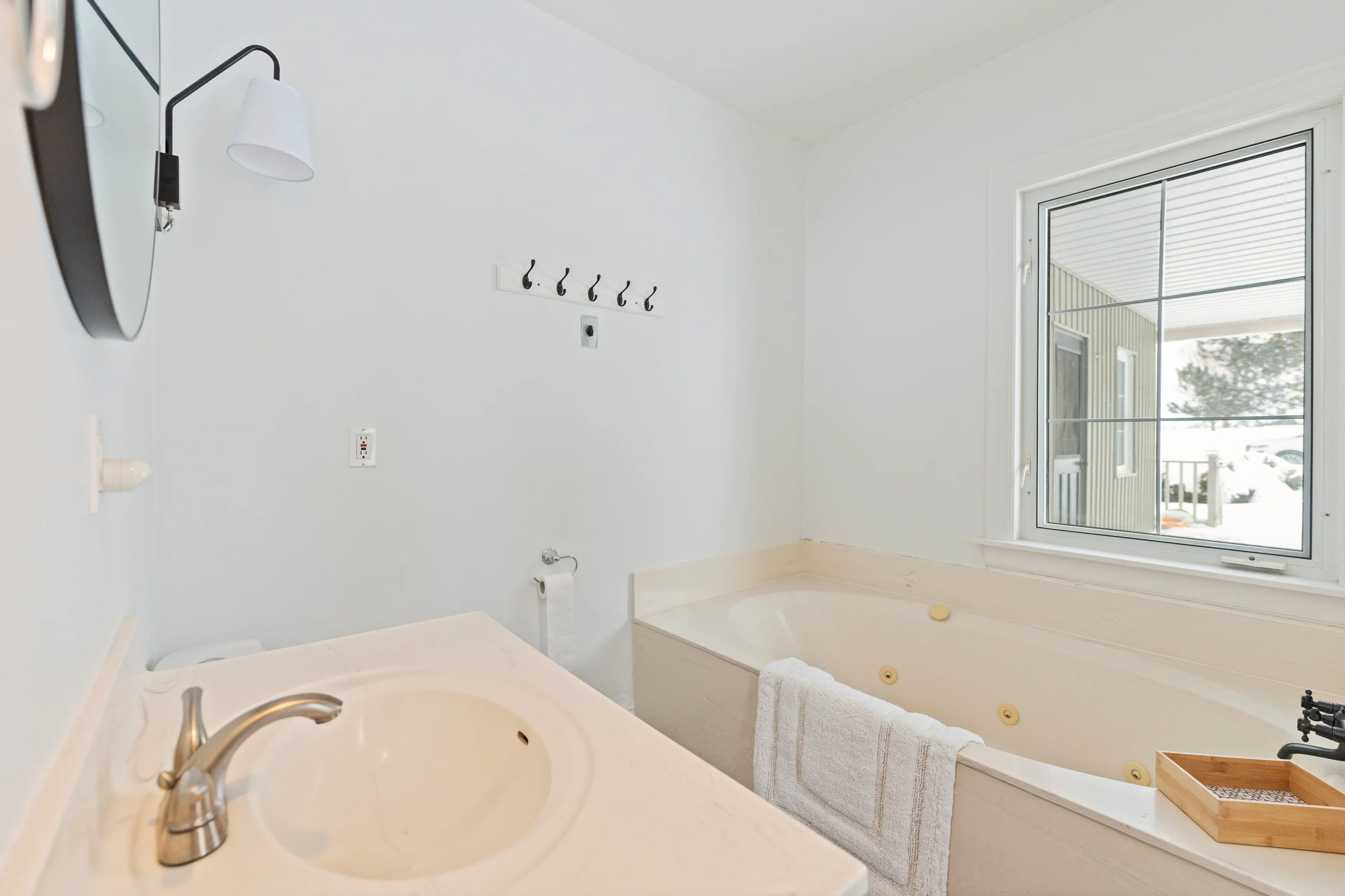 Whirlpool Tub in Master Bedroom