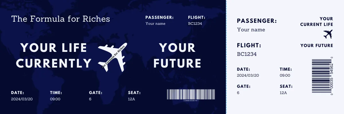 The Formula for Riches ticket