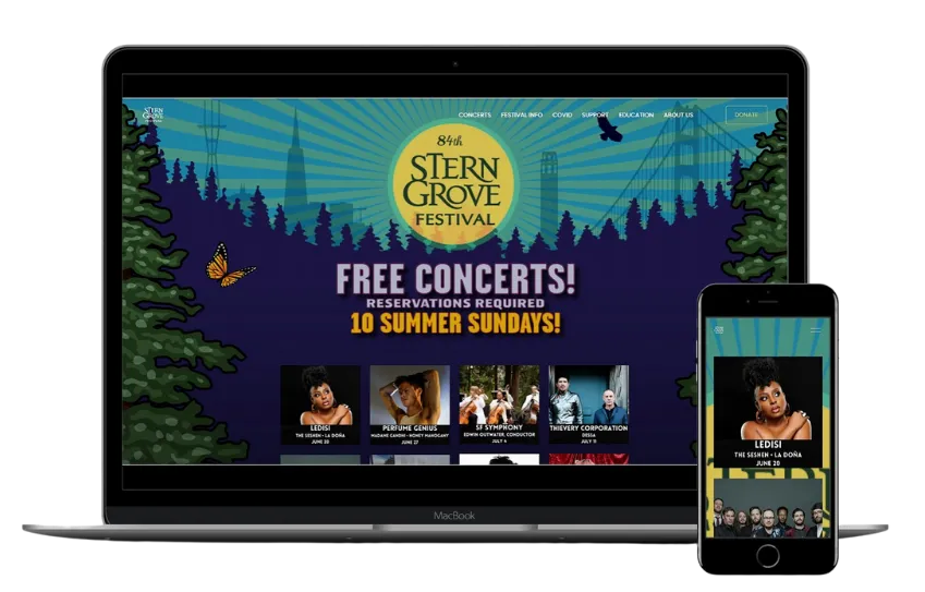 Stern Grove Festival 2022 Season Website Launch