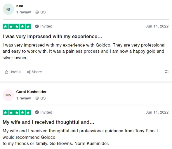 Goldco Review By A Customer