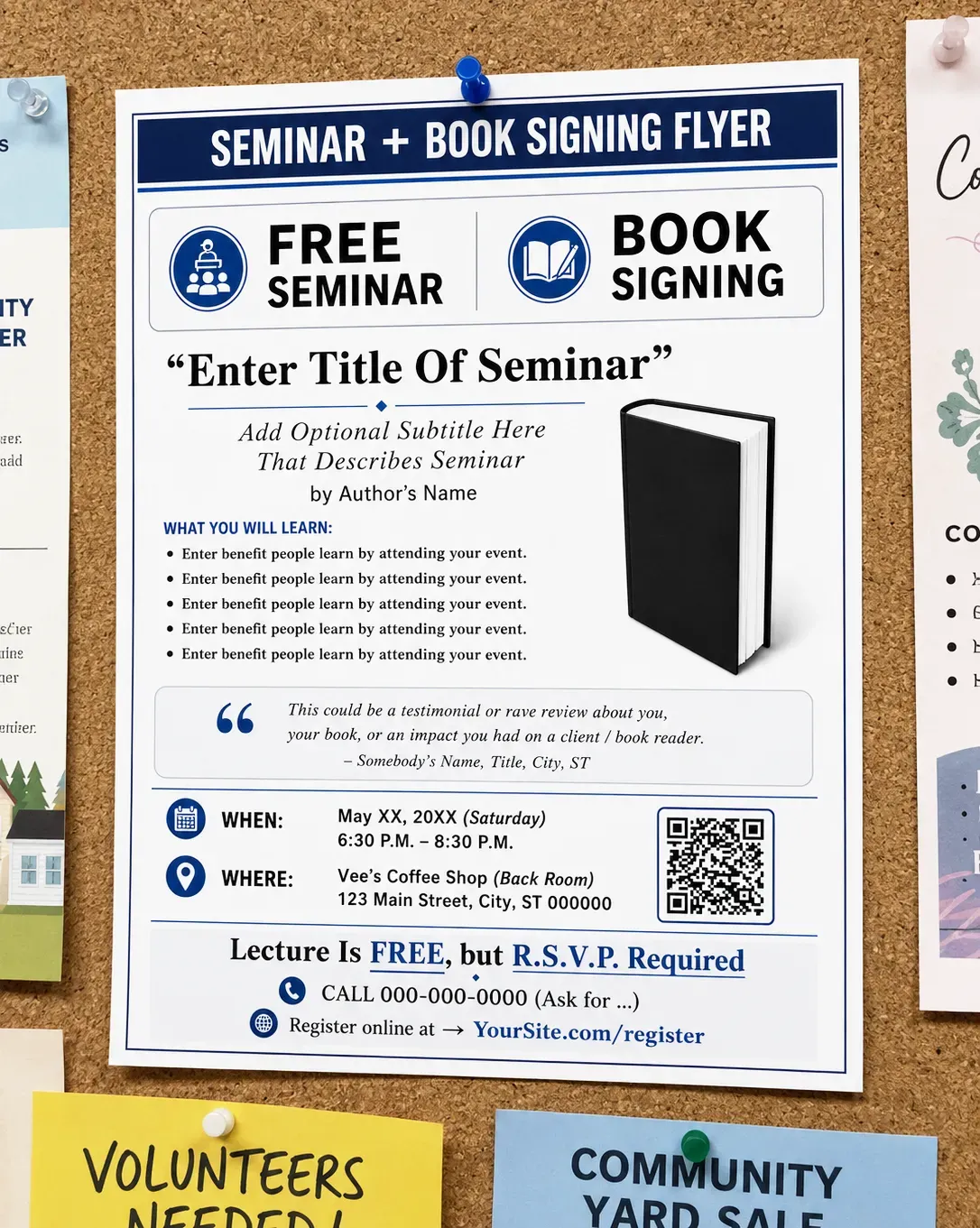 Seminar / Book Signing Flyer