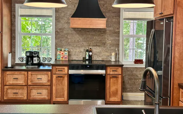 metal countertops in a kitchen