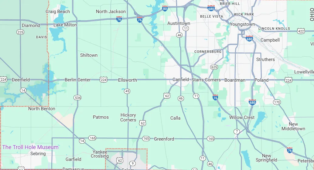 Mahoning County Map