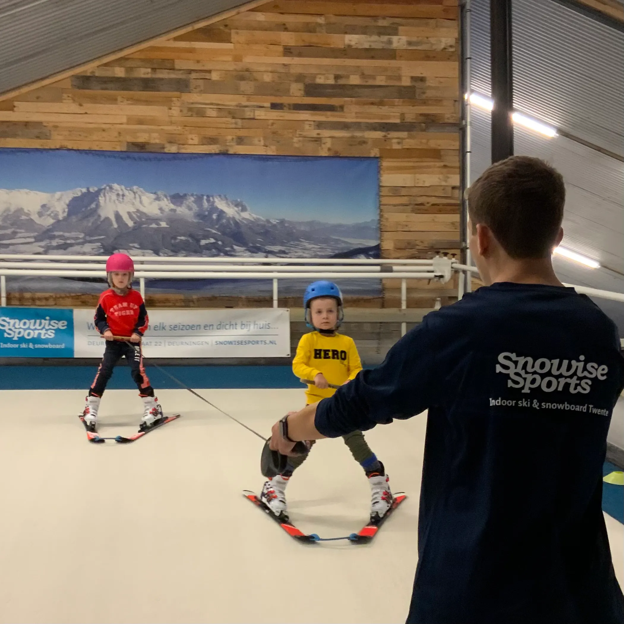 Kinder ski les, indoor kun je ook leren skien 