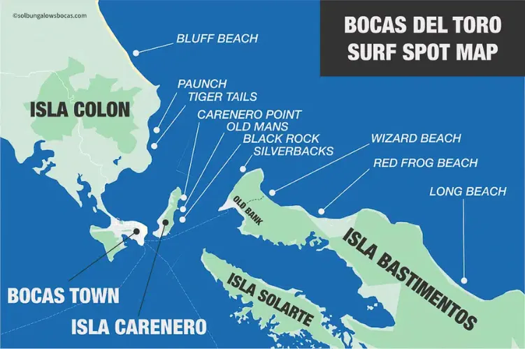 Best in Panama. Bocas del Toro - Best Surf spots