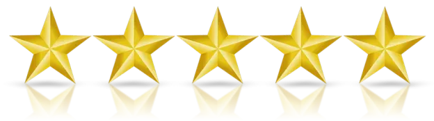 5-gold stars rating