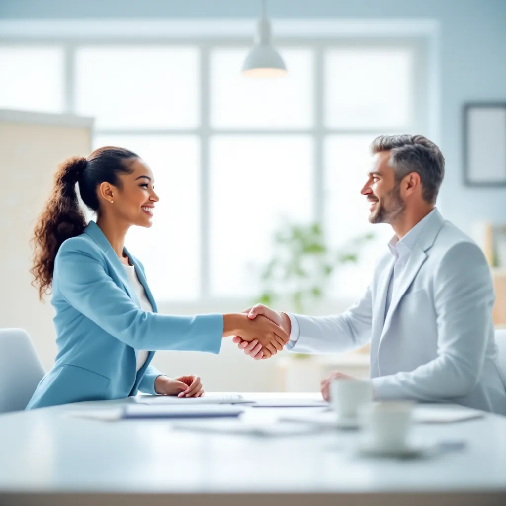 People shaking hands