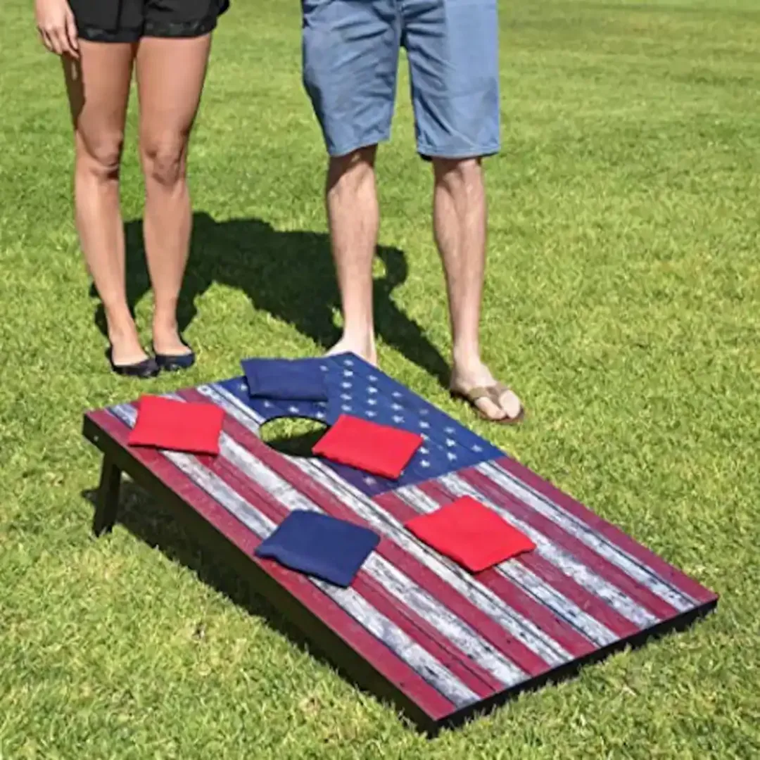 All-American fun with our Cornhole game